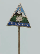 Alpinism, mountaineering, climbing - PD RISNJAK Croatia KASUN pin badge lapel !