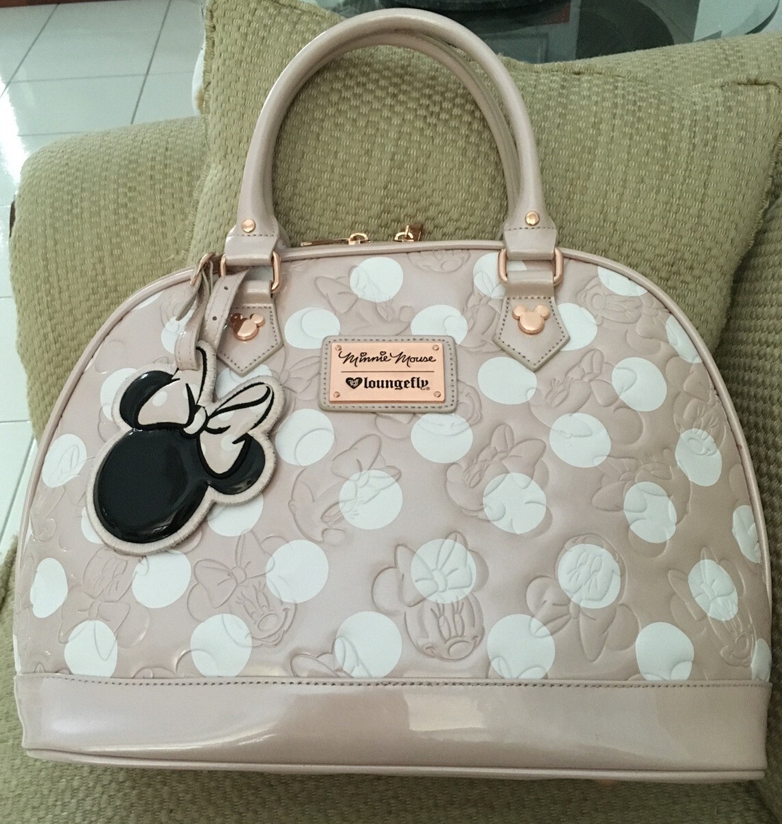 Loungefly Disney Minnie Mouse Pink Pearl Mini Satchel Bag NWT 32841540_hi?h=630 main image 4