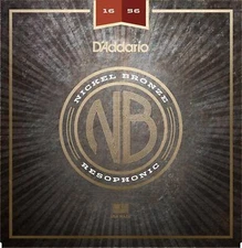 D'Addario Nickel Bronze Resophonic Strings 16-56