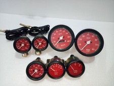Smiths Gauge Kit Temp+ Oil+ Fuel+ Volt +Oil Temp+Speedometer +TachoReplica85mmME