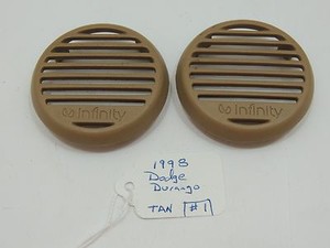 1998 Dodge Durango Tan Infinity Front Door Speaker Cover Grill Set Image Is Loading 1998 Dodge Durango Tan Infinity Front Door Speaker