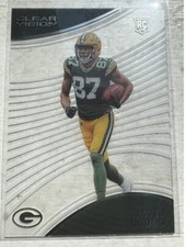 2022 Panini Chronicles Clear Vision Romeo Doubs Rookie Card #CVR-29 Packers RC