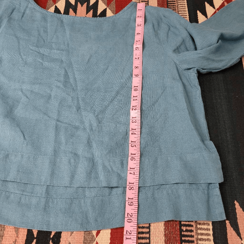 Top Popover OffOn Recortado Cuadrado De Gran Tamaño Talla L/XL Negro Lagenlook Minimalista - Imagen 6 de 6
