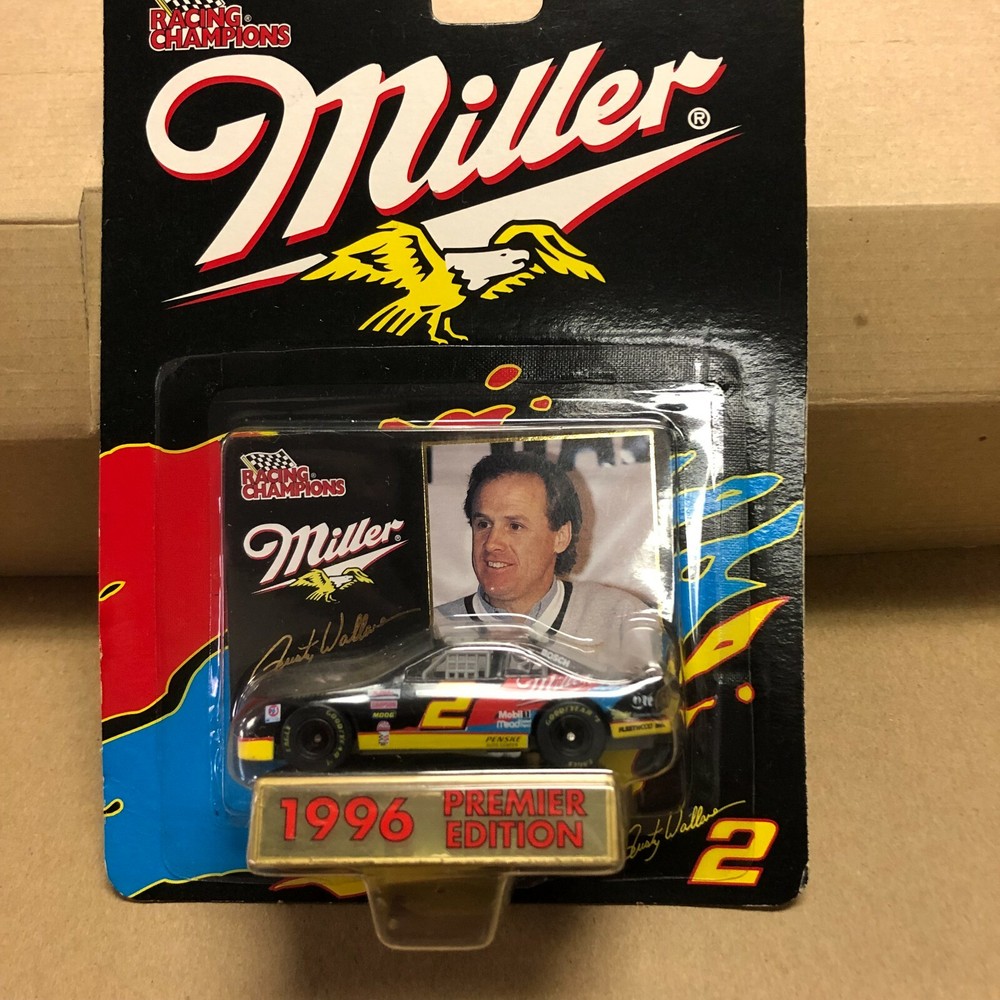 Rusty Wallace 1996 #2 Miller 1:64 scale car  NASCAR Racing Champions w/Card.