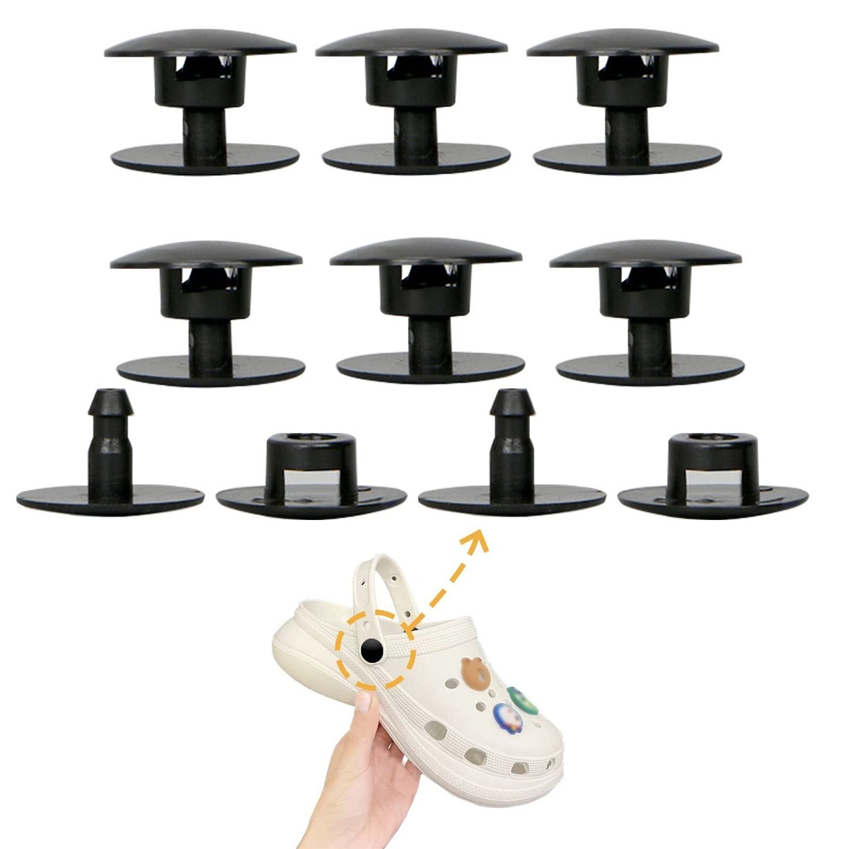KOTESLLOE 8 Sets Crocs Replacement Rivets Parts for Crocs | eBay