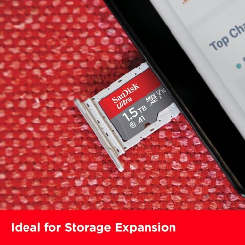 SanDisk Ultra 1.5TB Micro SD MicroSDXC A1 V10 150MB/s Memory Card with Adapter - Picture 3 of 4