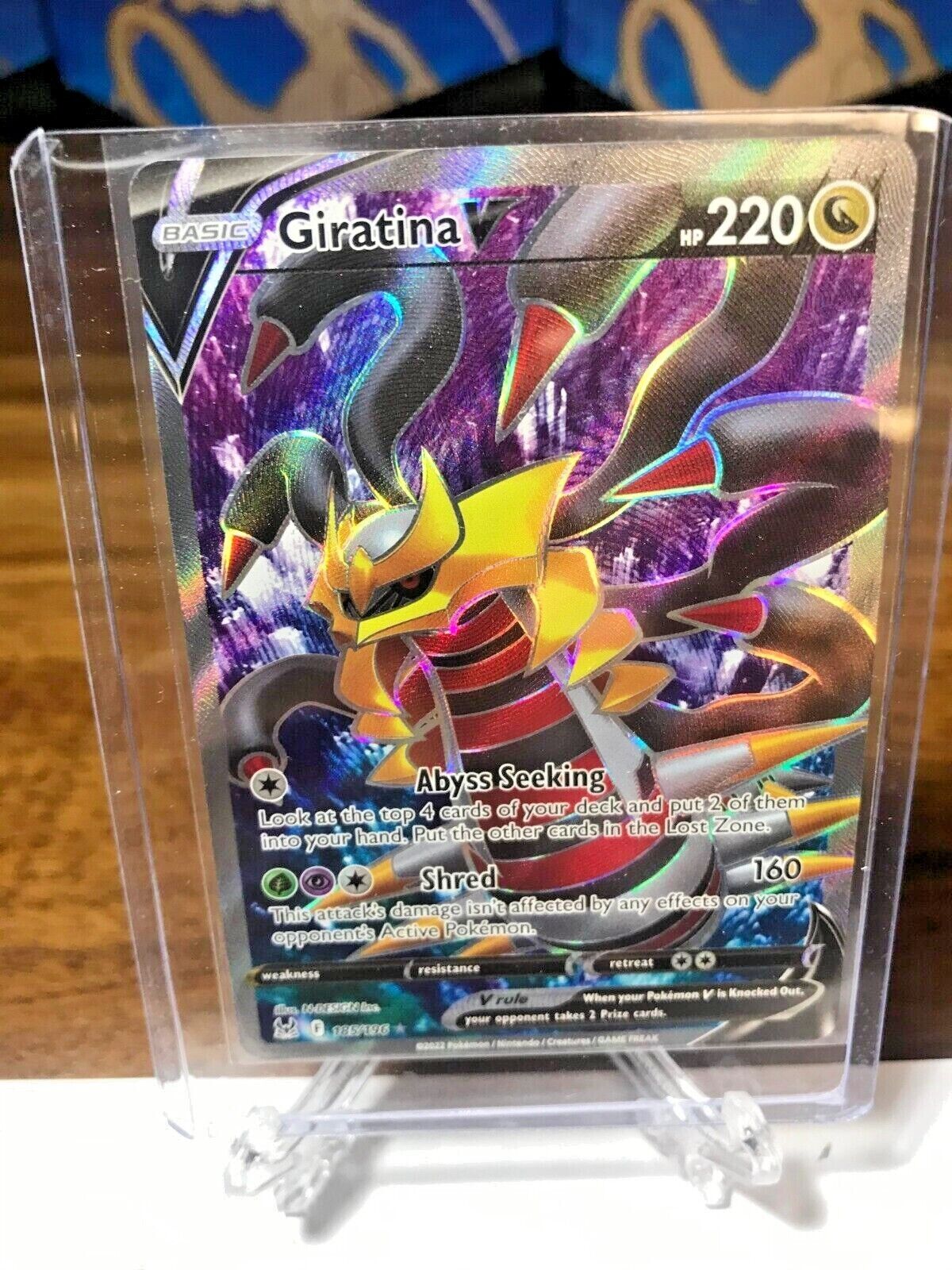 Pokemon Lost Origin - GIRATINA V FULL ART - 185/196 - NM/M!