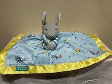 2022 KIDS PREFERRED GOODNIGHT MOON PLUSH LOVEY/SECURITY BLANKET, BLUE  YELLOW