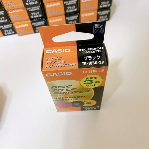 Casio TR-18BK-3P Tintenband Disc Titel Drucker 3er Pack Schwarz Rot Grün Silber - Bild 5 von 15