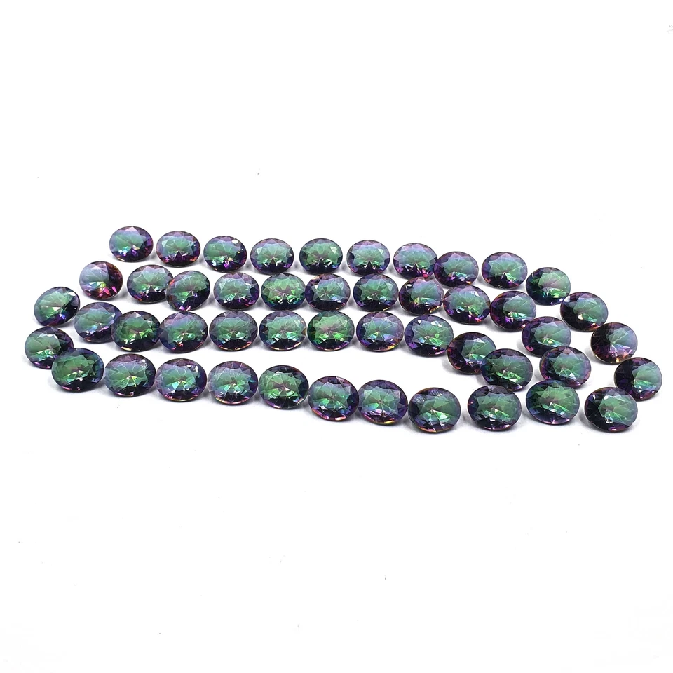 Mystic Quartz Oval Cut Loose Gemstone Lot 10*12 MM 100 CT 33 Pcs - Image 2 of 4