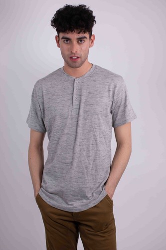 Men's Short Sleeves Henley T-shirt - Picture 7 of 31