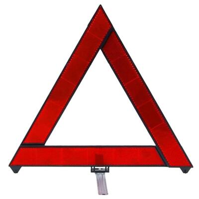 Auto Notdreieck, Stoppsignal rot gebogen, Reflektor