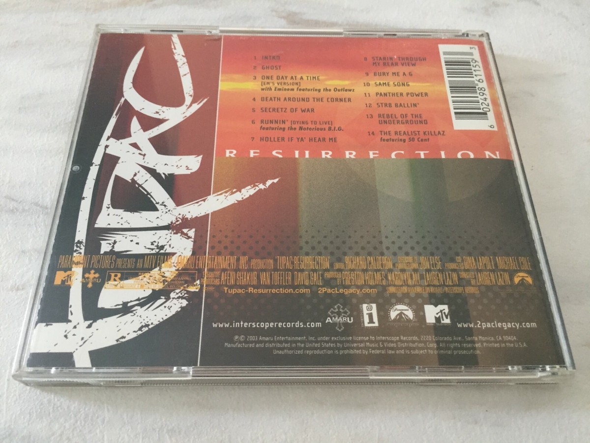 Tupac Resurrection Soundtrack CD 2Pac (Interscope 2003