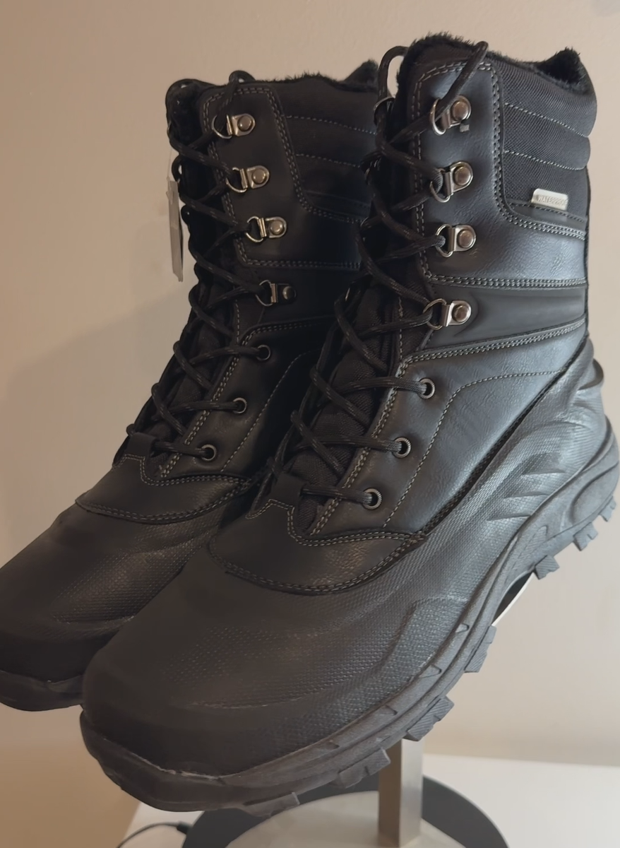 Eddie Bauer Anchorage Waterproof Winter Hiking Boots Faux 