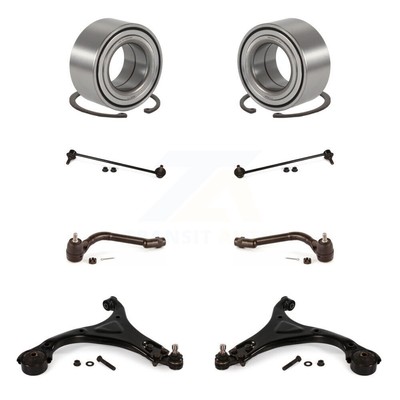 Front Bearing Lower Control Arm Outer Tie Rod Link Kit (8Pc) For Hyundai Sonata