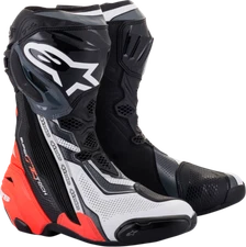 Alpinestars Supertech R Vented Boots US 7.5 / EU 41 Black/Red/White/Gray