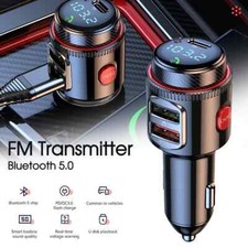 Bluetooth FM Transmitter Car Kit MP3 Player PD QC3.0 Charger Handsfree Adapter