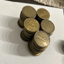 Lot Of 100 Vintage  Coca Cola Castle City Fun, Center - Video Arcade Token