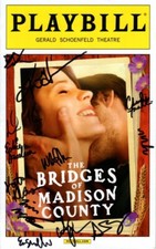 The Bridges of Madison County Signed Autographed Cast Playbill