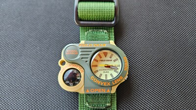Alba by Seiko Field Gear Flip Top 90's Thermometer Mirror | eBay