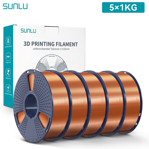 SUNLU 5×1KG PLA Matte PLA+ PLAMETA PETG SILK ABS 3D Filament Combo - Picture 40 of 103