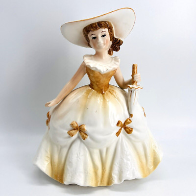 VTG 1964 JAPAN MID-CENTURY SAMSON IMPORT LADY SOUTHERN BELLE PLANTER-#5583C-RARE
