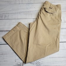 VTG Abercrombie  Fitch 33x32 Pants Y2K Baggy Loose Fit Button Khaki's 33L