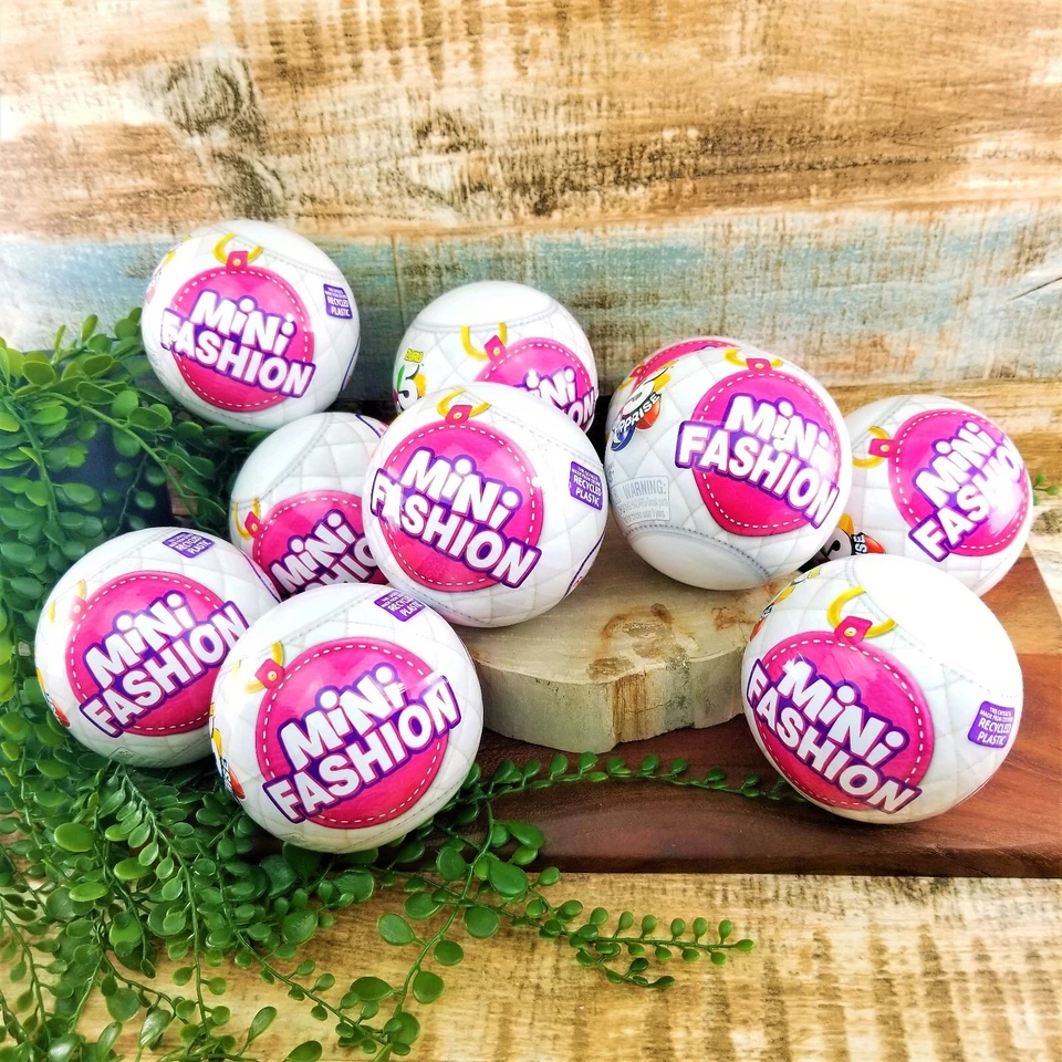 Lote 10 ZURU 5 MINI SORPRESA Marcas Moda Bolas Selladas Muñeca Barbie Accesorios Foto 4 de 4