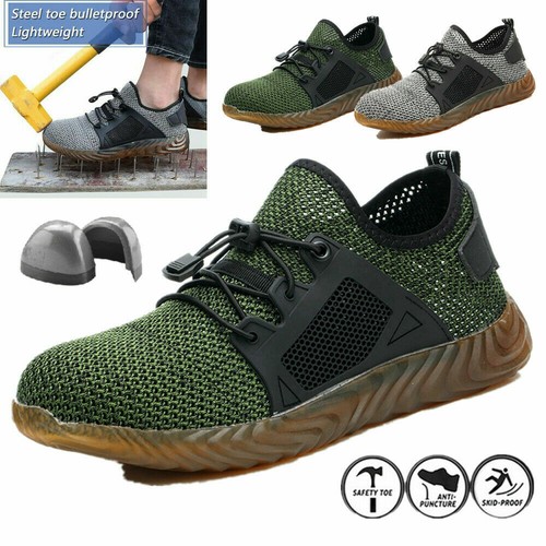 Mens Work Safety Shoes Slip-Resistant 