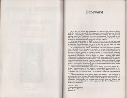 TSR Dungeons & Dragons Gods, Demi-Gods & Heroes Sup. IV Kuntz & Ward - 1st Print - Picture 5 of 5