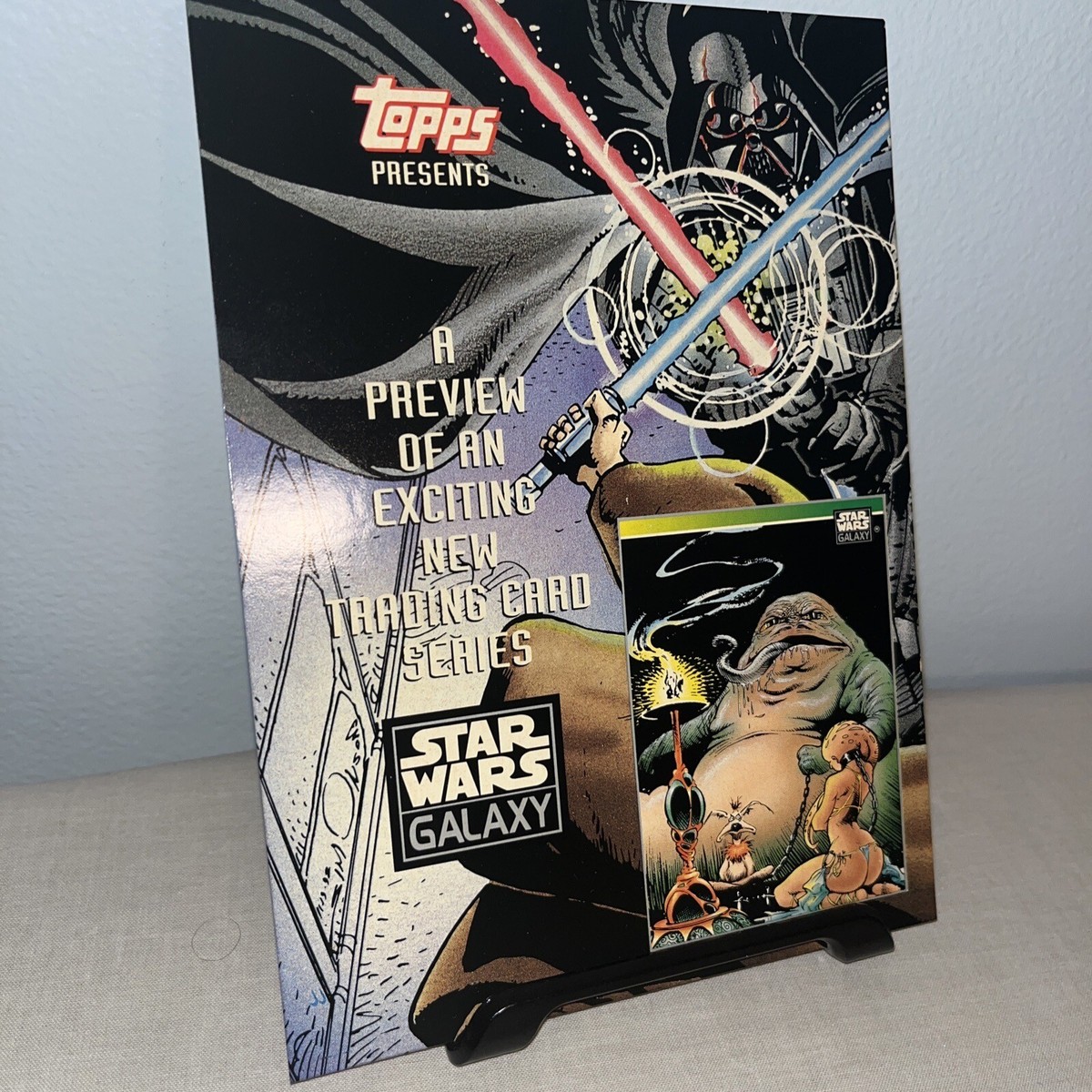 1993 Topps Star Wars Galaxy Base Duel on the Death Star! With