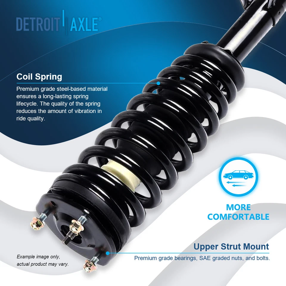 Front Struts Ball Joints Sway Bar Link Tie Rods for 2006-2009 Ford Fusion Milan - Image 3 of 4