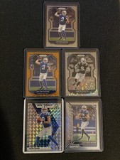 Jacob Eason 2020 Prizm Lot. 5 Card Lot. Orange Disco Black/white Negative Disco+