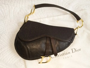 dior brown saddle bag