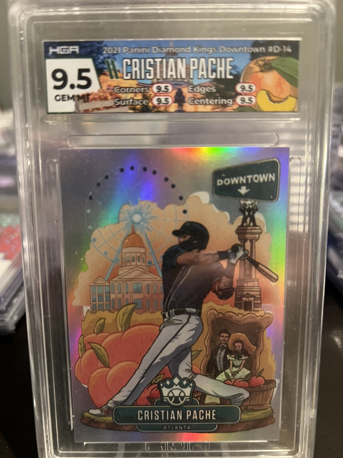 2021 Panini Diamond Kings Downtown #D14 Cristian Pache SSP Rare