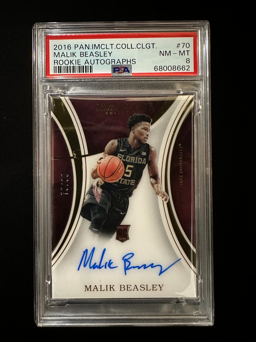 2016 Panini Immaculate College #70 Malik Beasley - Rookie Malik beasley rc immaculate auto /10