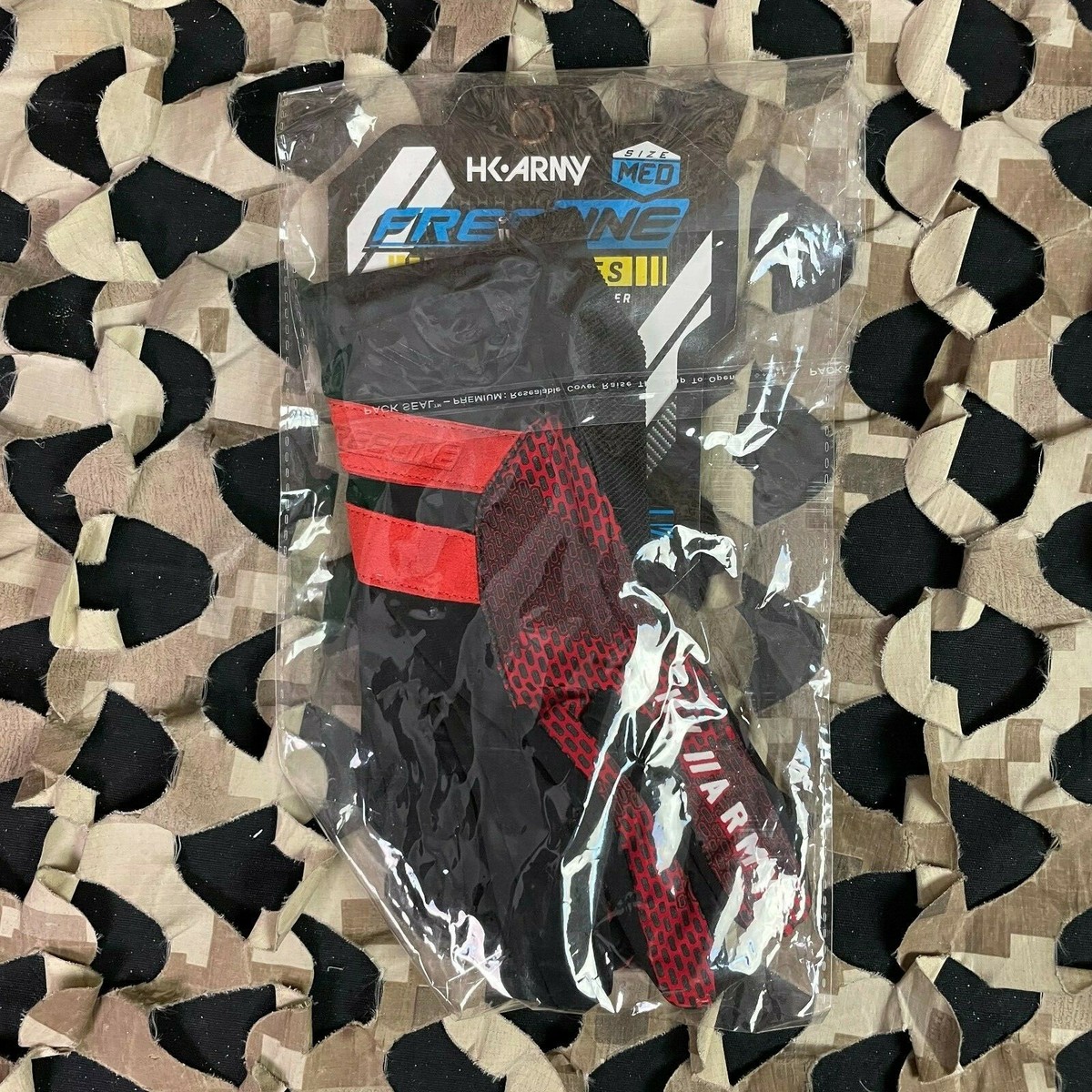 Gants Paintball HK Army Freeline Full Finger – Taille M – Neuf – Coloris Fire