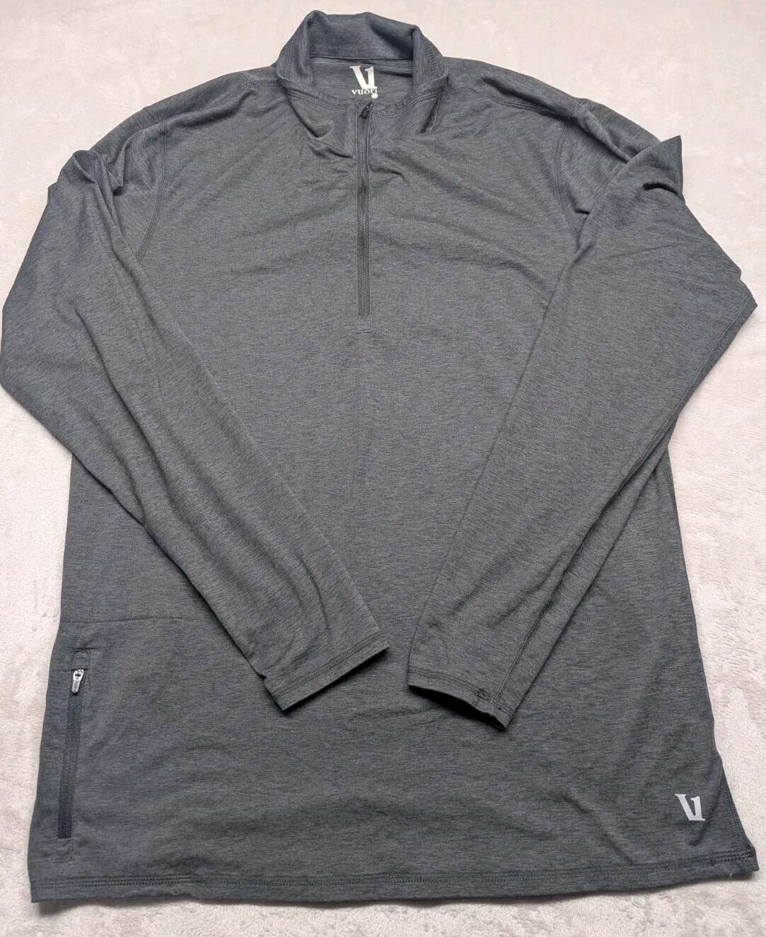 Vuori Ease Pullover Mens Large Gray Performance H… - image 1