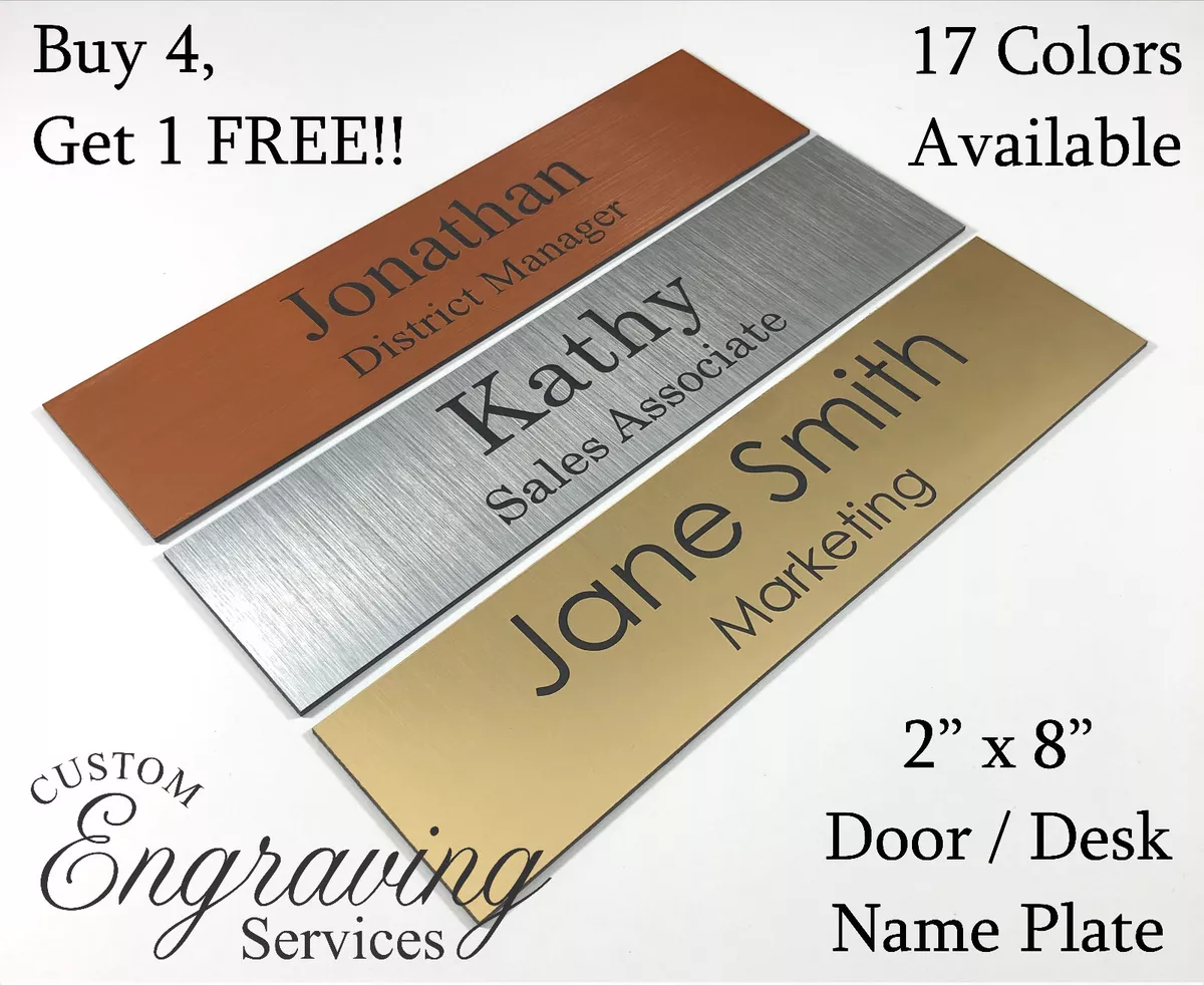 NAME PLATE FOR OFFICE DESK OR DOOR 2