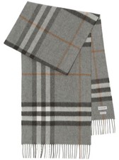 BURBERRY 8077881 CASHMERE SCARF GREY