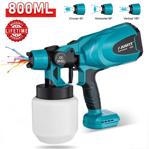 Cordless Paint Sprayer Spray Gun Airless Electric Car Sprayer Fence Wall Floor - Picture 2 of 13