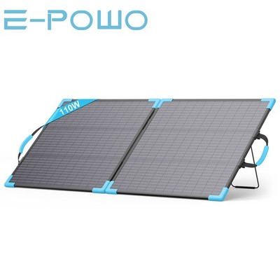 E-POWO 110w Solarmodul Solarpanel Bifazial für BLUETTI Elite 100 V2 Powerstation