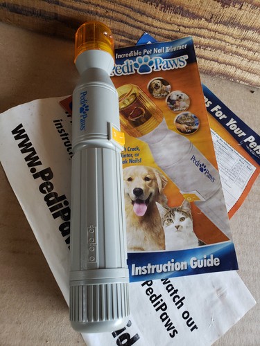 Pedi Paws The Pet Nail Trimmer Grinder & Groomer with Instuction Manual