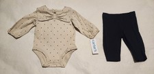 NWT Carter's Polka Dot Bodysuit Pants Outfit 2PC Set 3 Months Baby Girl