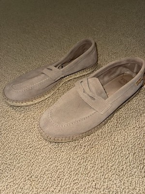 Men s Toni Pons Espadrille Suede Size 41 US 8 Brown Slip On
