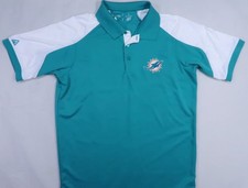 ANTIGUA VTG 2015 NFL MIAMI DOLPHINS MENS MEDIUM PERFORMANCE POLO SHIRT GOLF SS