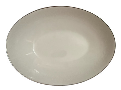 Vintage Noritake Lorelei Ivory Bone China Serving Bowl Oval Vegetable 9.5in 7541