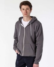 Los Angeles Apparel Men's USA-Made Flex Fleece Full-Zip Hooded Sweatshirt