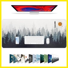 Mouse Pad For Gaming,Forest Background Pattern XXL XL Large Mouse Mat Long Ex...