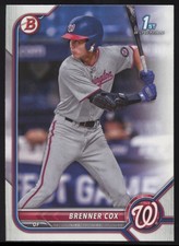 2022 Bowman Draft #BD-196 Brenner Cox  Washington Nationals